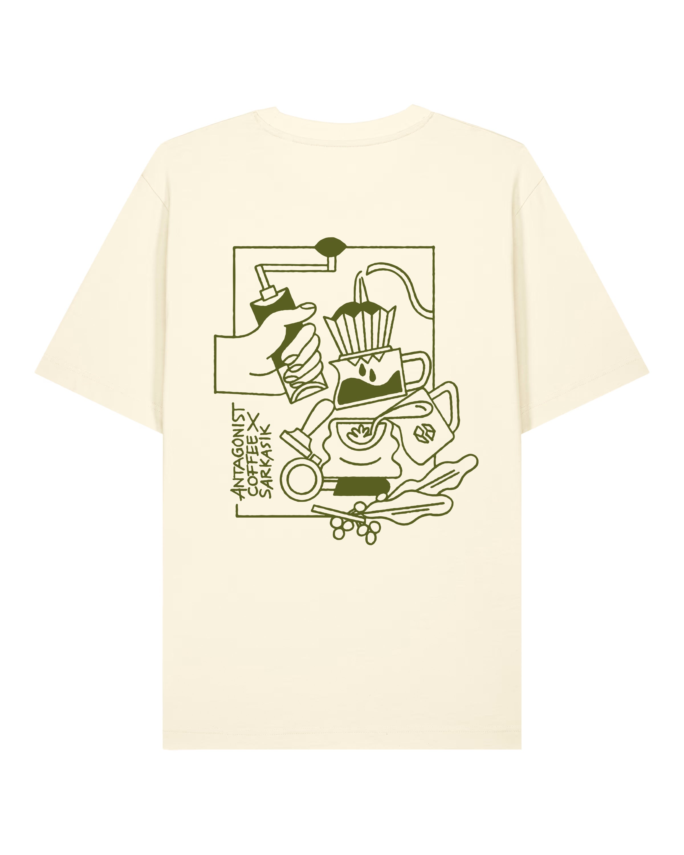 ANTAGONIST COFFEE x SARKASIK - UNISEX RELAXED FIT SHIRT