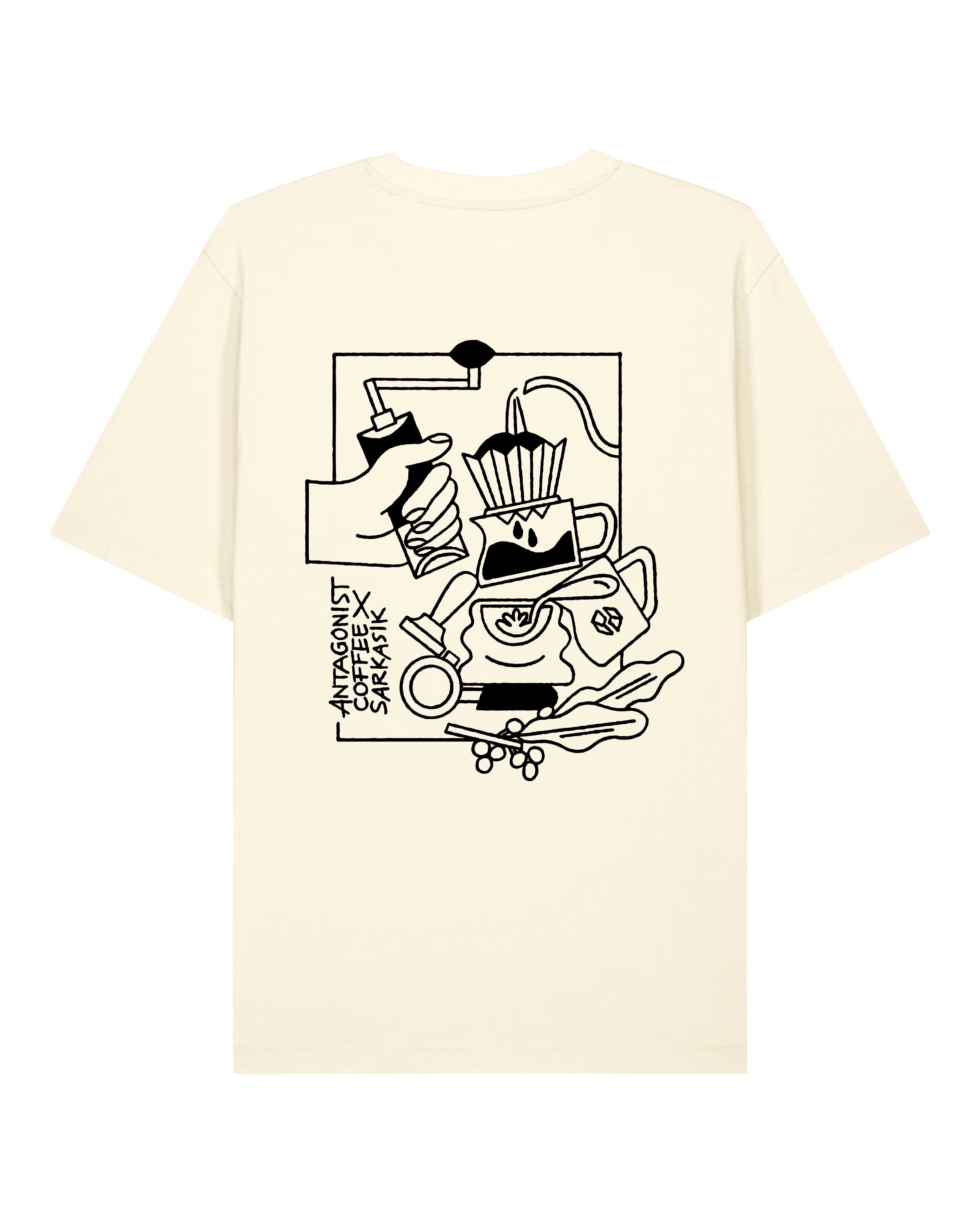 ANTAGONIST COFFEE x SARKASIK - UNISEX RELAXED FIT SHIRT