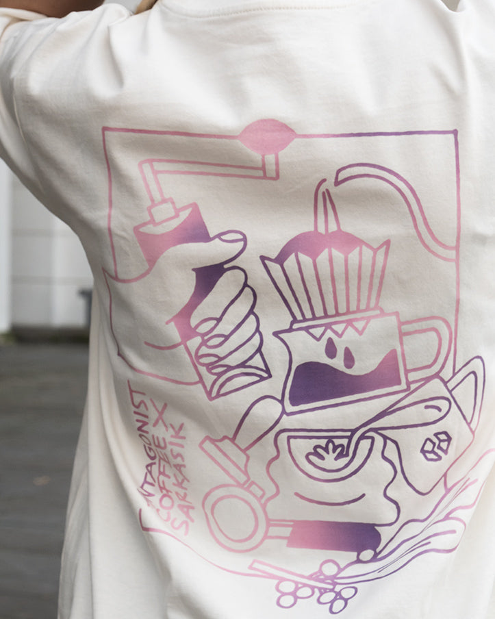 ANTAGONIST COFFEE x SARKASIK - UNISEX RELAXED FIT SHIRT
