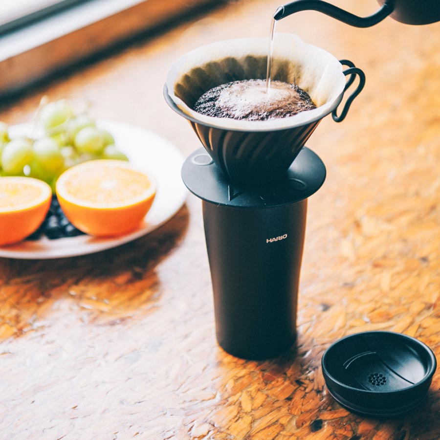 HARIO V60 Metal Dripper - Matt Schwarz