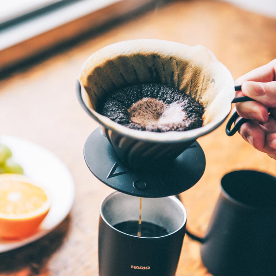 HARIO V60 Metal Dripper - Matt Schwarz