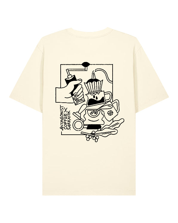 ANTAGONIST COFFEE x SARKASIK - UNISEX RELAXED FIT SHIRT