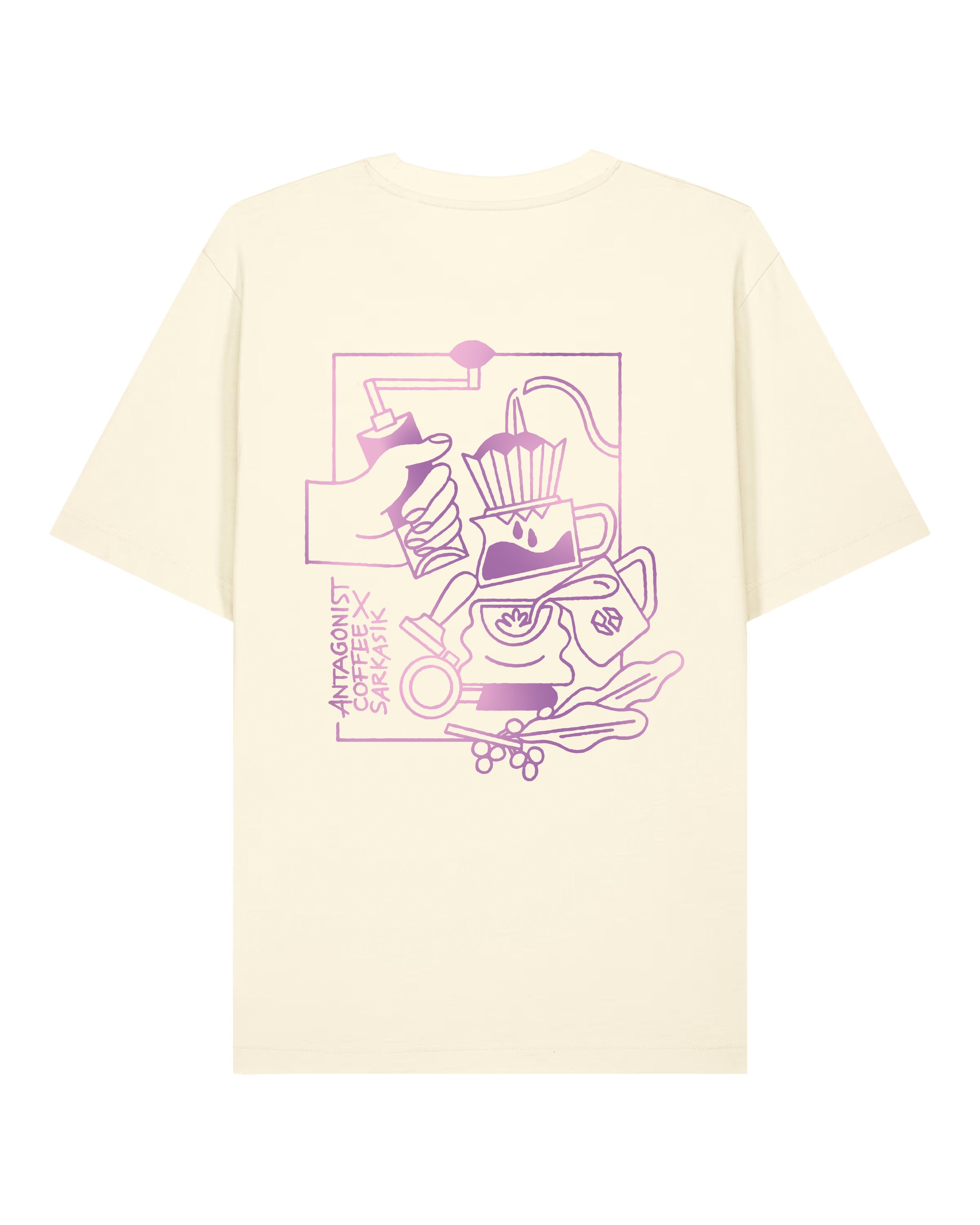 ANTAGONIST COFFEE x SARKASIK - UNISEX RELAXED FIT SHIRT