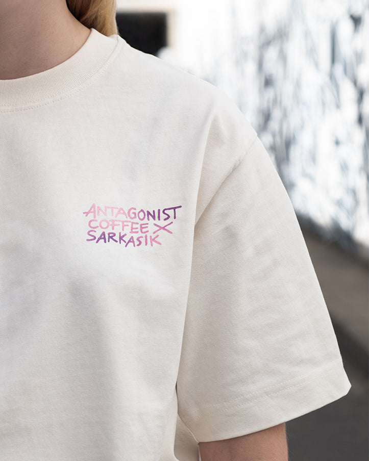 ANTAGONIST COFFEE x SARKASIK - UNISEX RELAXED FIT SHIRT