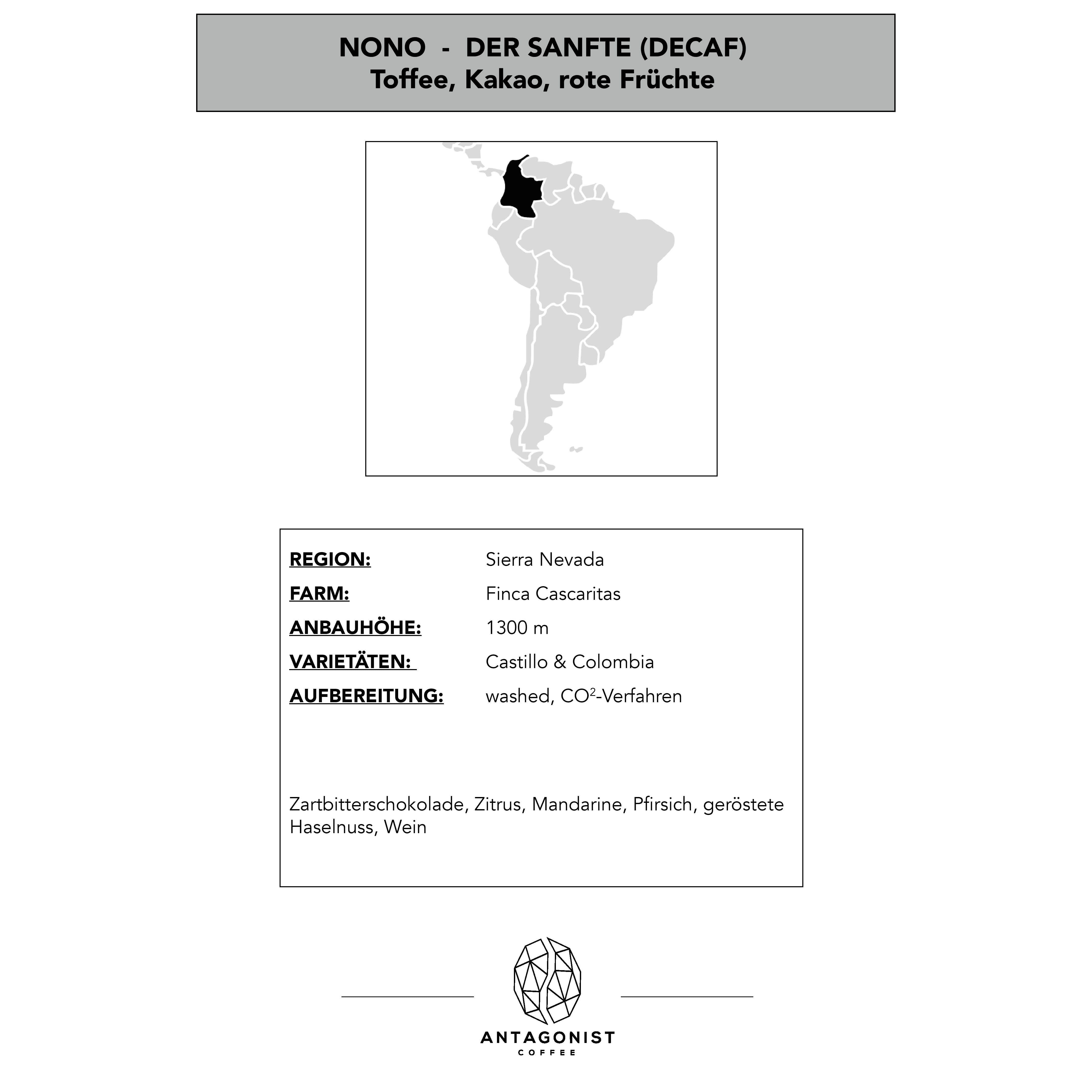 NONO Kolumbien Decaf - Entkoffeiniert